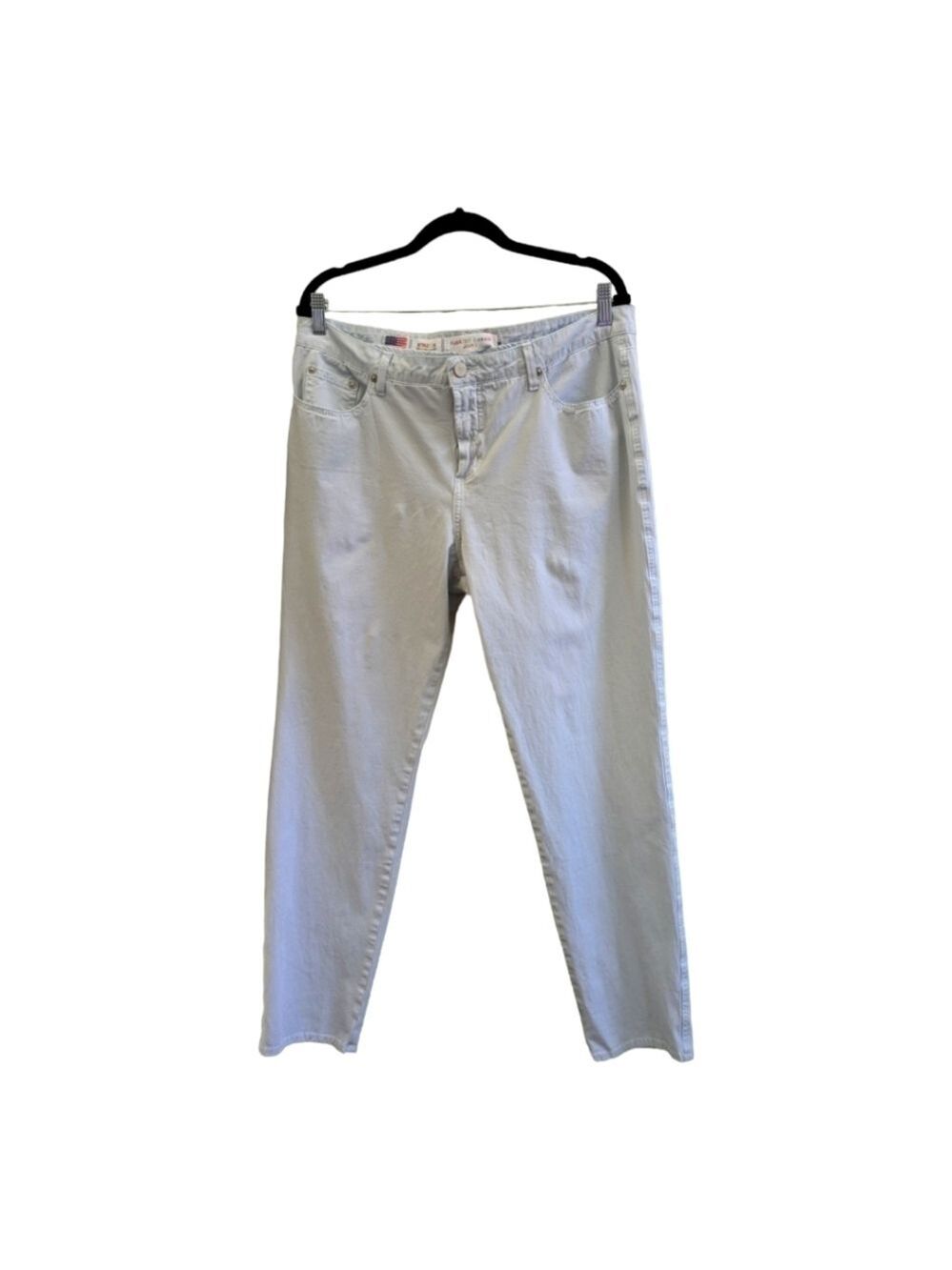 Fabrizio Gianni very pale blue stretch jeans Size 16 USA